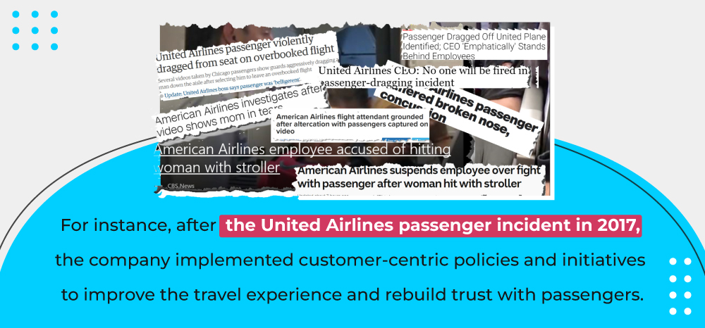 United Airlines Incident, Exceptional customer service can help rebuild trust and loyalty, even in the wake of a crisis